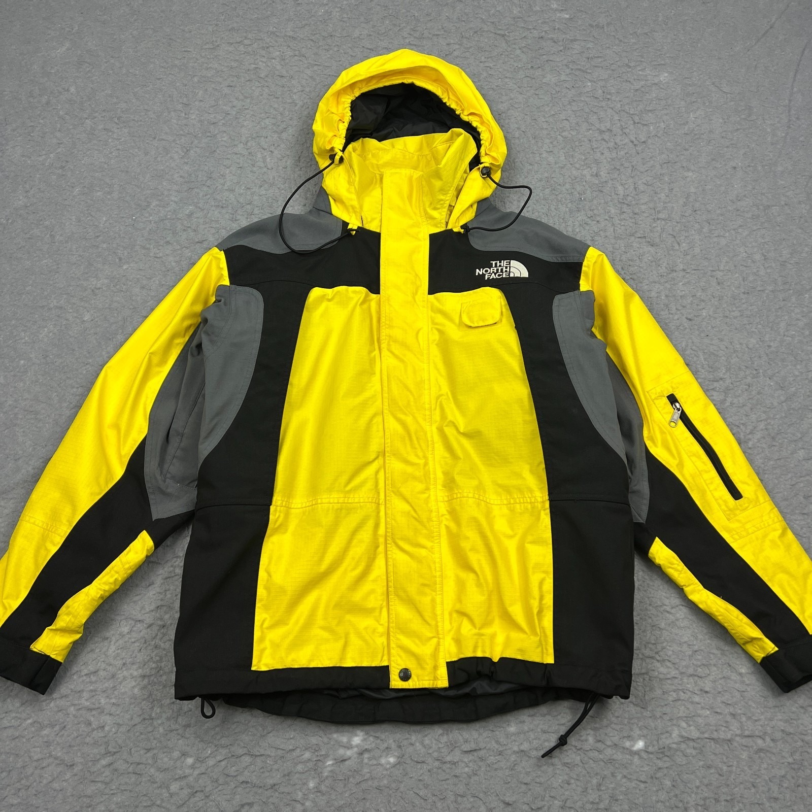 Vtg The North Face Gore-Tex Pro Search & Rescue Jacket Men's Large Yellow Hooded